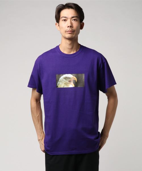 ENER（イーエヌイーアール）の「Tシャツ ”Bird man”（Tシャツ/カットソー・メンズ・ホワイト/ブラック/パープル/グレー/ブルー・MEDIUM/LARGE/X-LARGE）」の12枚目の写真