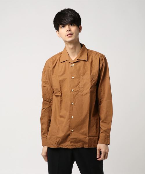 SpinnerBait（スピナーベイト）の「☆【SPINNER BAIT】スピナーベイト ウェザー オープンカラーシャツ (304W)（シャツ/ブラウス・メンズ・ネイビー/ブラウン/レッド・44/46/40/42）」の3枚目の写真