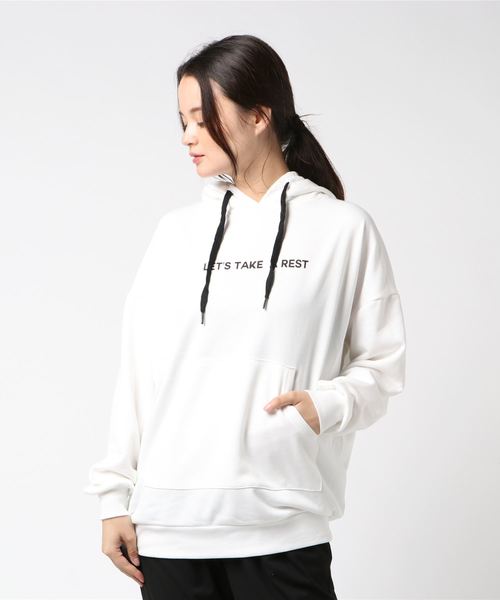 VENCEEXCHANGE(ヴァンスエクスチェンジ)の「フロントバッグプリントパーカー(パーカー・レディース・ブラック/グレー/オフホワイト・M)」の9枚目の写真