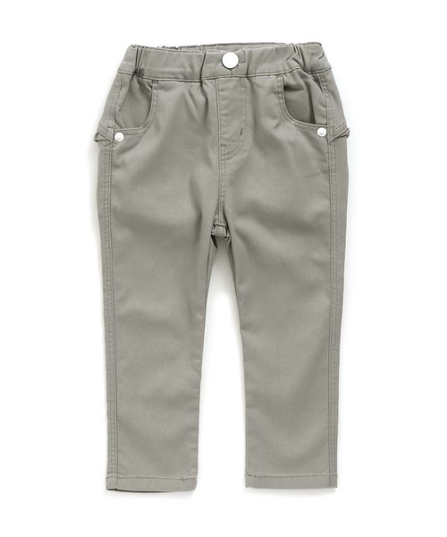 apres les cours(アプレレクール)の「後ろフリルストレートパンツ 10分丈(その他パンツ・キッズ・ネイビー/サーモンピンク/グレー・120/130/80/110/100/90/140)」の1枚目の写真