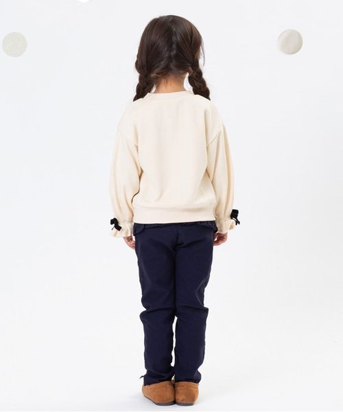 apres les cours(アプレレクール)の「後ろフリルストレートパンツ 10分丈(その他パンツ・キッズ・ネイビー/サーモンピンク/グレー・120/130/80/110/100/90/140)」の13枚目の写真