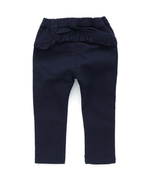 apres les cours(アプレレクール)の「後ろフリルストレートパンツ 10分丈(その他パンツ・キッズ・ネイビー/サーモンピンク/グレー・120/130/80/110/100/90/140)」の5枚目の写真