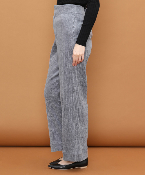 SALON adam et rope'(サロン アダム エ ロペ)の「ストレッチコーデュロイワイドパンツ(その他パンツ・レディース・ダークブラウン/グレー/オフホワイト・S/M)」の12枚目の写真
