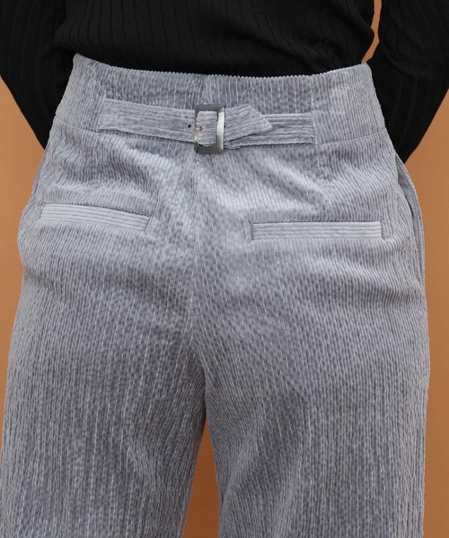 SALON adam et rope'(サロン アダム エ ロペ)の「ストレッチコーデュロイワイドパンツ(その他パンツ・レディース・ダークブラウン/グレー/オフホワイト・S/M)」の7枚目の写真