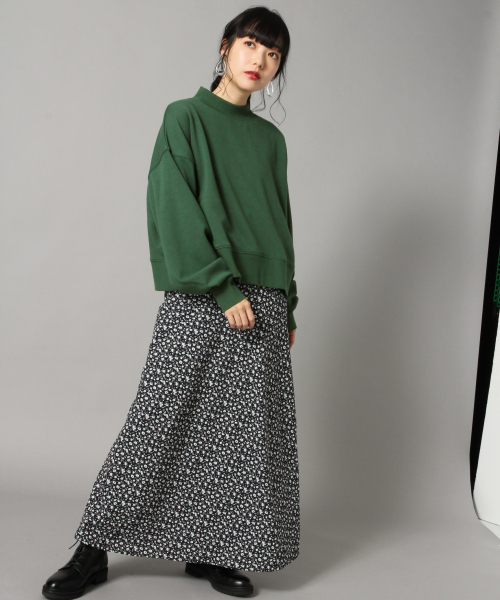 LOWRYS FARM（ローリーズファーム）の「フラワーマーメイドスカート　824845（スカート・レディース・ブラック/オフホワイト/イエロー/グリーン・FREE）」の5枚目の写真