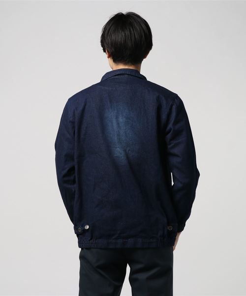 BURROWS(バローズ)の「デニムブルゾン(デニムジャケット・メンズ・サックスブルー/ネイビー・L/M)」の5枚目の写真