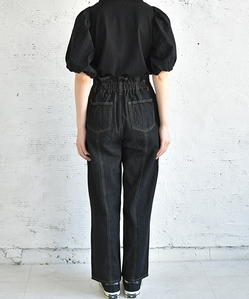 PairPair（ペアペア）の「レース袖ボリュームロゴＴ（Tシャツ/カットソー・レディース・ブラック/オフホワイト/ライトグリーン/ライトブラウン・FREE）」の15枚目の写真