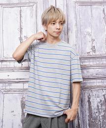 ビッグシルエットボーダーTシャツ(IR)