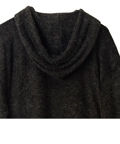 NO ID.（ノーアイディ）の「mpa2038-ビキューレラムパイルＢＩＧプルオーバーパーカー（パーカー・メンズ・ダークグレー/ワイン/ネイビー/ブラック/アイボリー/ライトグレー・ONE SIZE）」の14枚目の写真