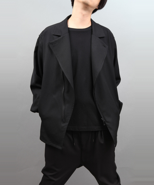 ato 　アトウ　 アンゴラ混　ライダースジャケット　M ato（アトウ）の「ZIP SHIRT BLOUSON（ライダースジャケット
