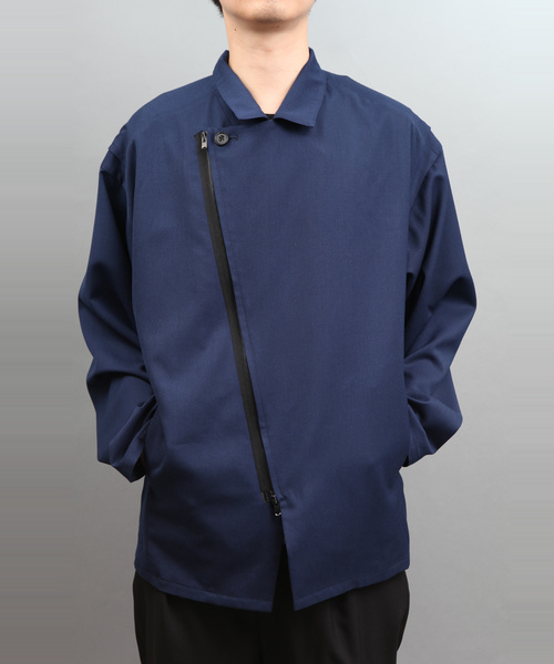 ato（アトウ）の「ZIP SHIRT BLOUSON（ライダースジャケット