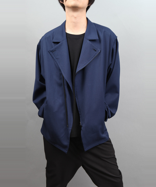 ato（アトウ）の「ZIP SHIRT BLOUSON（ライダースジャケット