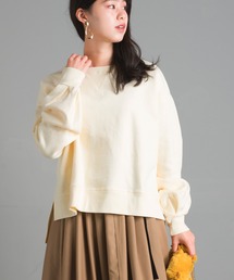 OMNES | 裏起毛スウェット袖ボリュームプルオーバー(スウェット)