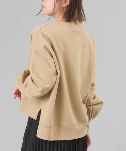 OMNES（オムネス）の「裏起毛スウェット袖ボリュームプルオーバー（スウェット・レディース・チャコールグレー/ベージュ/ブラウン/グレー/ホワイト系その他・FREE）」の13枚目の写真