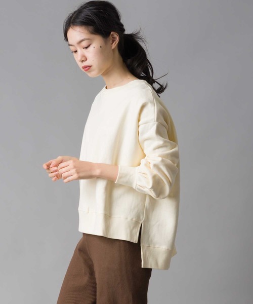 OMNES（オムネス）の「裏起毛スウェット袖ボリュームプルオーバー（スウェット・レディース・チャコールグレー/ベージュ/ブラウン/グレー/ホワイト系その他・FREE）」の22枚目の写真