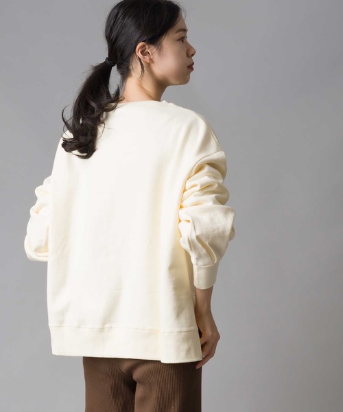 OMNES（オムネス）の「裏起毛スウェット袖ボリュームプルオーバー（スウェット・レディース・チャコールグレー/ベージュ/ブラウン/グレー/ホワイト系その他・FREE）」の21枚目の写真