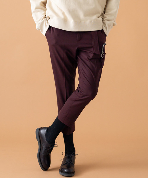 liberum（リベルム）の「【LIBERUM】３Dポケットクロップドストレートスラックス（スラックス・メンズ・ブラック/ボルドー・1/2）」の10枚目の写真