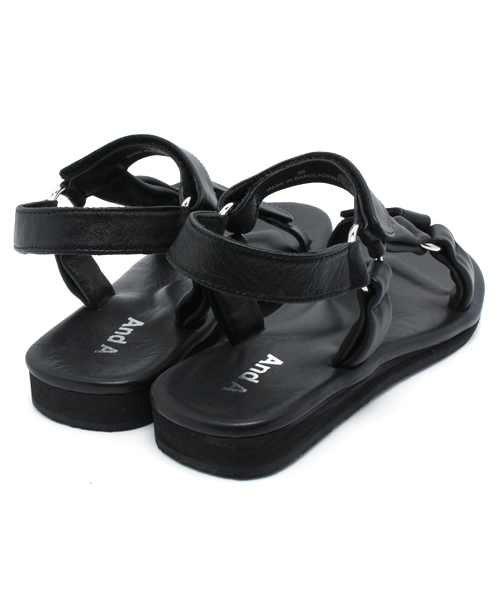 And A（アンドエー）の「レザーベルトサンダル（サンダル・メンズ・ブラック/ブラウン・27.0cm/26.0cm）」の8枚目の写真