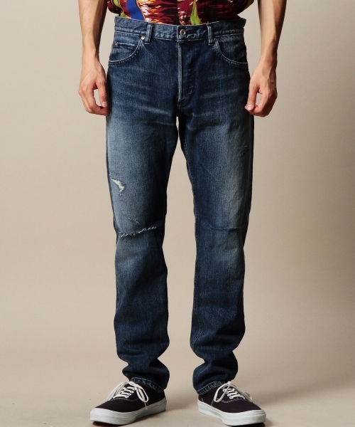 BEAUTY&YOUTH UNITED ARROWS（ビューティーアンドユースユナイテッドアローズ）の「BY  デニム クラッシュ 5ポケット パンツ◆（デニムパンツ・メンズ・コバルトブルー・30inch/28inch/32inch/34inch）」の2枚目の写真