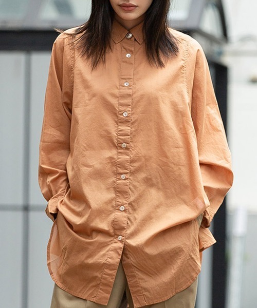 セール コットンボイル シャツワンピース ロング丈シャツ シャツ ブラウス Rooptokyo ループトウキョウ のファッション通販 Zozotown