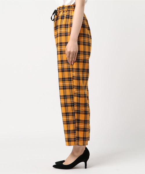 WEGO（ウィゴー）の「WEGO/チェックワイドパンツ（その他パンツ・レディース・ブラウン系その他2/パープル系その他2/イエロー系その他3・FREE）」の4枚目の写真