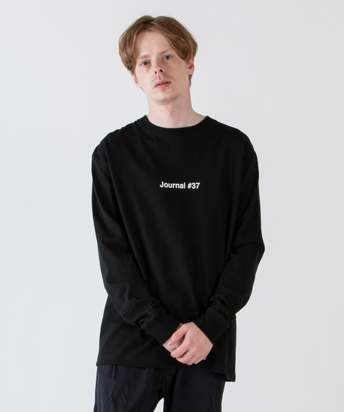rehacer(レアセル)の「rehacer : × Maki KAORU - Journal #37 L/S T / マキカオルコラボ ジャーナル#37 ロングスリーブ Tシャツ メイドインジャパン(Tシャツ/カットソー・メンズ・ホワイト/ブラック・SMALL/MEDIUM/LARGE/X-LARGE)」の3枚目の写真