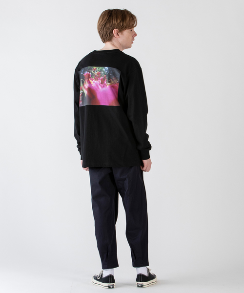 rehacer(レアセル)の「rehacer : × Maki KAORU - Journal #37 L/S T / マキカオルコラボ ジャーナル#37 ロングスリーブ Tシャツ メイドインジャパン(Tシャツ/カットソー・メンズ・ホワイト/ブラック・SMALL/MEDIUM/LARGE/X-LARGE)」の4枚目の写真
