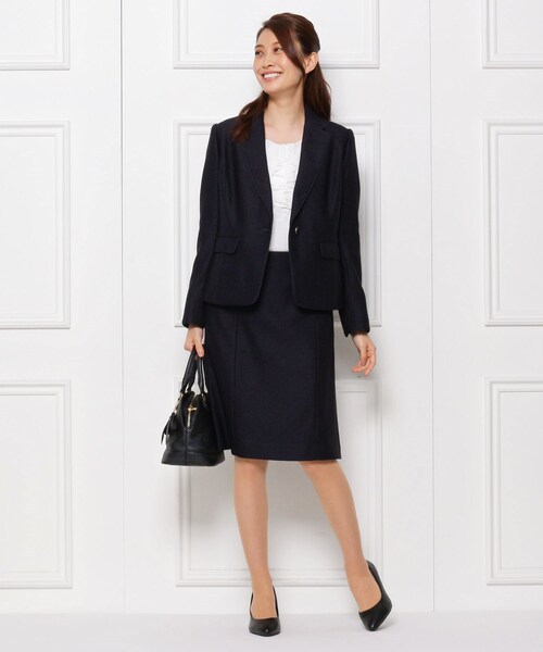 SHOO・LA・RUE（シューラルー）の「【S-5L/洗える】らくドビースカート（スカート・レディース・ナチュラル/ダークネイビー/ベージュ系その他4/ネイビー系6・01/02/03/04/05/06/07）」の12枚目の写真