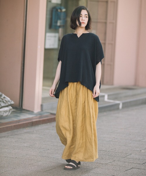 Munich(ミューニック)の「ツイストプリーツブラウス(セットアップ可)(シャツ/ブラウス・レディース・アイボリー/ブラック/ライトベージュ/ライトグリーン・FREE)」の14枚目の写真