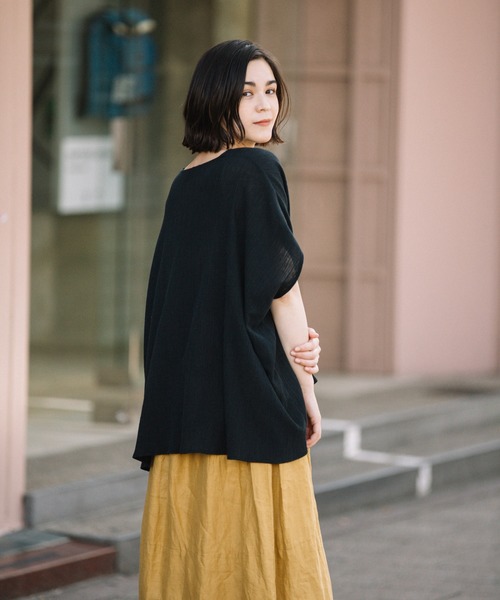 Munich(ミューニック)の「ツイストプリーツブラウス(セットアップ可)(シャツ/ブラウス・レディース・アイボリー/ブラック/ライトベージュ/ライトグリーン・FREE)」の16枚目の写真