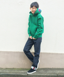 X-girl | X-girl×CHAMPION REVERSE WEAVE(R) HOODIE(パーカー)