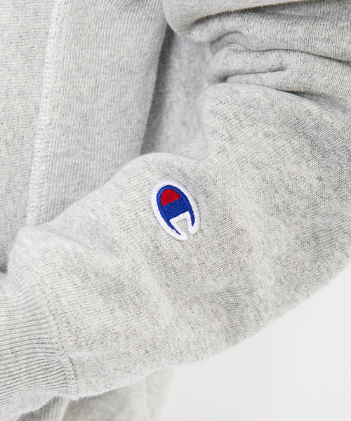 X-girl（エックスガール）の「X-girl×CHAMPION REVERSE WEAVE(R) HOODIE（パーカー・レディース・グリーン/ネイビー/ブラック/アッシュ/レッド・2/1）」の6枚目の写真