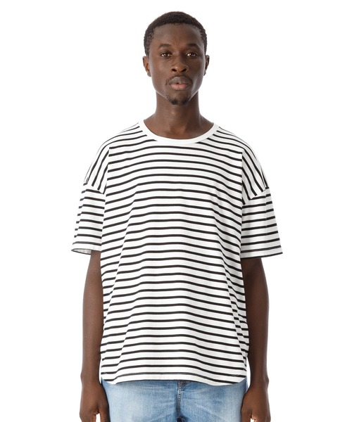 Cadet Easy Fit Round BorderTee / イージフィットボーダーTシャツ(Tシャツ/カットソー)|DAILY STANDARD by SANDINISTA(デイリースタンダードバイサンディニスタ)