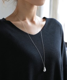 DONOBAN | シルバー925 ビッグティアドロップネックレス [E](ネックレス)