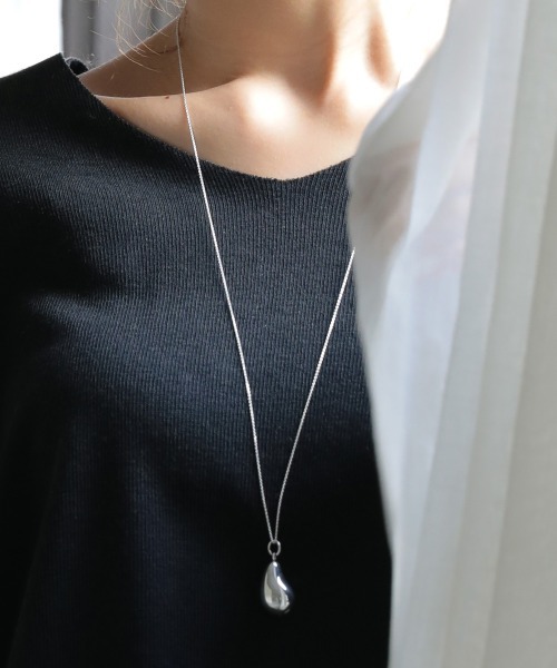 DONOBAN（ドノバン）の「シルバー925 ビッグティアドロップネックレス [E]（ネックレス・レディース・シルバー/ゴールド・ONESIZE）」の18枚目の写真