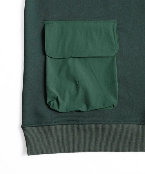 Mountain Mania(マウンテンマニア)の「Mountain Mania/FRONT POCKET CREW NECK "COLOR LOGO"(スウェット・メンズ・ベージュ/ブラック/ダークグリーン・XL/M/L)」の10枚目の写真
