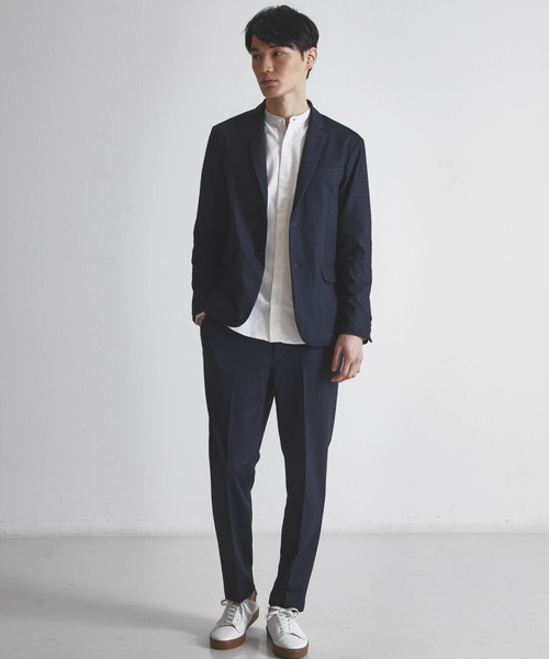 ABAHOUSE GRAY(アバハウスグレイ)の「【展開店舗限定/セットアップ対応】無地./チェック ポンチイージースラックス(その他パンツ・メンズ・ブルー系その他/グレー系その他/ネイビー/グレー・50/44/46/48)」の18枚目の写真