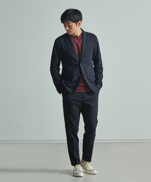 ABAHOUSE GRAY(アバハウスグレイ)の「【展開店舗限定/セットアップ対応】無地./チェック ポンチイージースラックス(その他パンツ・メンズ・ブルー系その他/グレー系その他/ネイビー/グレー・50/44/46/48)」の16枚目の写真