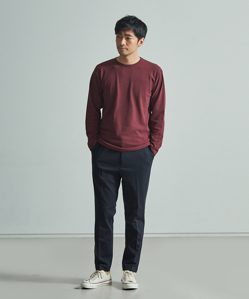 ABAHOUSE GRAY(アバハウスグレイ)の「【展開店舗限定/セットアップ対応】無地./チェック ポンチイージースラックス(その他パンツ・メンズ・ブルー系その他/グレー系その他/ネイビー/グレー・50/44/46/48)」の14枚目の写真