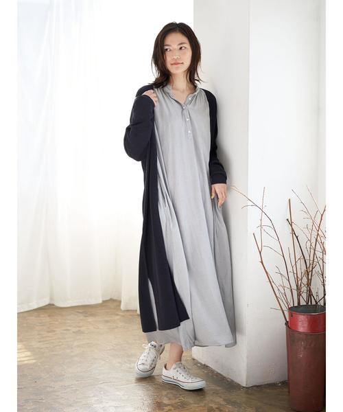 AMERICAN HOLIC（アメリカンホリック）の「バックＶ片畦ニュアンスカーディガン＊（カーディガン/ボレロ・レディース・ネイビー/カーキ/モカ/ライトベージュ・MEDIUM/LARGE）」の21枚目の写真