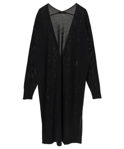 AMERICAN HOLIC（アメリカンホリック）の「バックＶ片畦ニュアンスカーディガン＊（カーディガン/ボレロ・レディース・ネイビー/カーキ/モカ/ライトベージュ・MEDIUM/LARGE）」の18枚目の写真