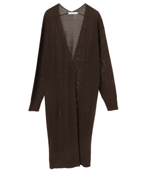 AMERICAN HOLIC（アメリカンホリック）の「バックＶ片畦ニュアンスカーディガン＊（カーディガン/ボレロ・レディース・ネイビー/カーキ/モカ/ライトベージュ・MEDIUM/LARGE）」の3枚目の写真