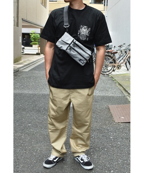 DOUBLE STEAL（ダブルスティール）の「Flap Shoulser Bag（ショルダーバッグ・メンズ・ブラック/グレー・FREE）」の7枚目の写真