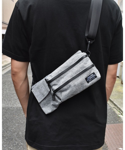 DOUBLE STEAL（ダブルスティール）の「Flap Shoulser Bag（ショルダーバッグ・メンズ・ブラック/グレー・FREE）」の6枚目の写真