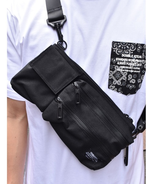 DOUBLE STEAL（ダブルスティール）の「Flap Shoulser Bag（ショルダーバッグ・メンズ・ブラック/グレー・FREE）」の8枚目の写真