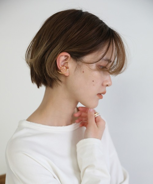 select MOCA（セレクトモカ）の「【ZOZO限定】ダブルツイストイヤーカフ（イヤーカフ・レディース・シルバー/ゴールド・FREE）」の6枚目の写真