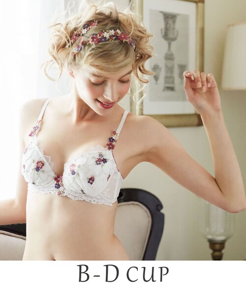 MARUKO アイボリー ブラジャー C70 MARUKO アイボリー ブラジャー C70 MARUKO アイボリー