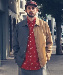 ROOPTOKYO | SEVEN BY SEVEN/セブン バイ セブン  スーベニア DOCKING COACHES JACKET - Logo print - Collaborated by Masakatsu Shimoda ジャケット(ナイロンジャケット)