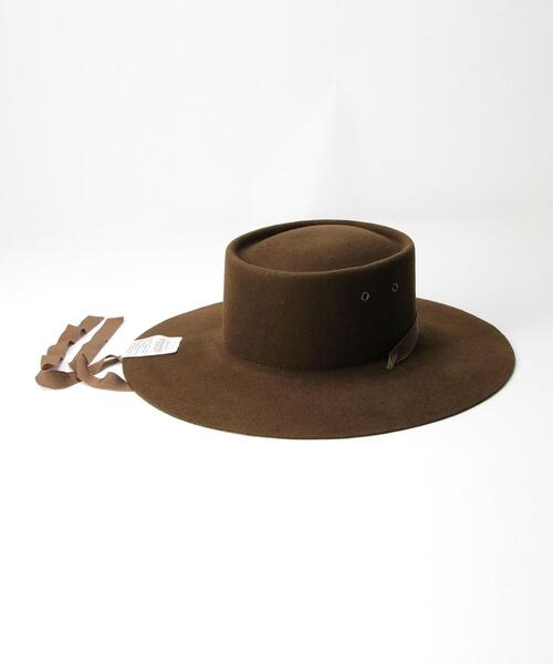La Maison de Lyllis（メゾンドリリス）の「＜La maison de Lyllis＞ブルックブリムハット ◆（ハット・レディース・ダークブラウン/ベージュ・FREE）」の10枚目の写真