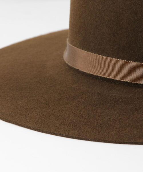 La Maison de Lyllis（メゾンドリリス）の「＜La maison de Lyllis＞ブルックブリムハット ◆（ハット・レディース・ダークブラウン/ベージュ・FREE）」の3枚目の写真